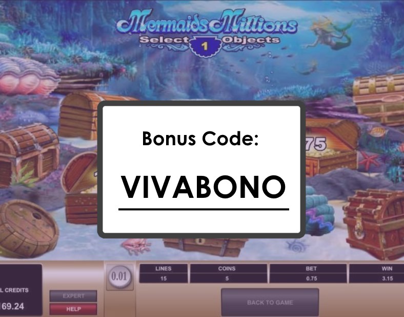 Mermaids Millions Ganhe até $112500 com os giros grátis no slot